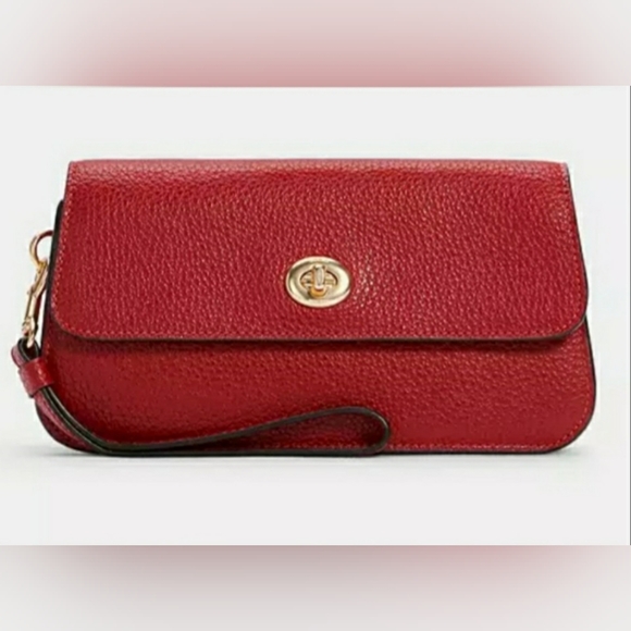 💫 COACH:"Originals" Turnlock Wristlet - Picture 1 of 7